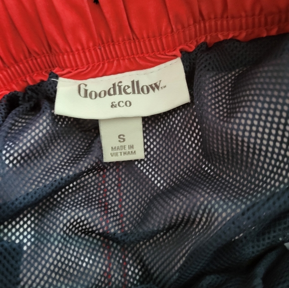 Goodfellow & Co Men's Size Small Swim Trunks Shorts Stars Red Blue - Picture 5 of 6